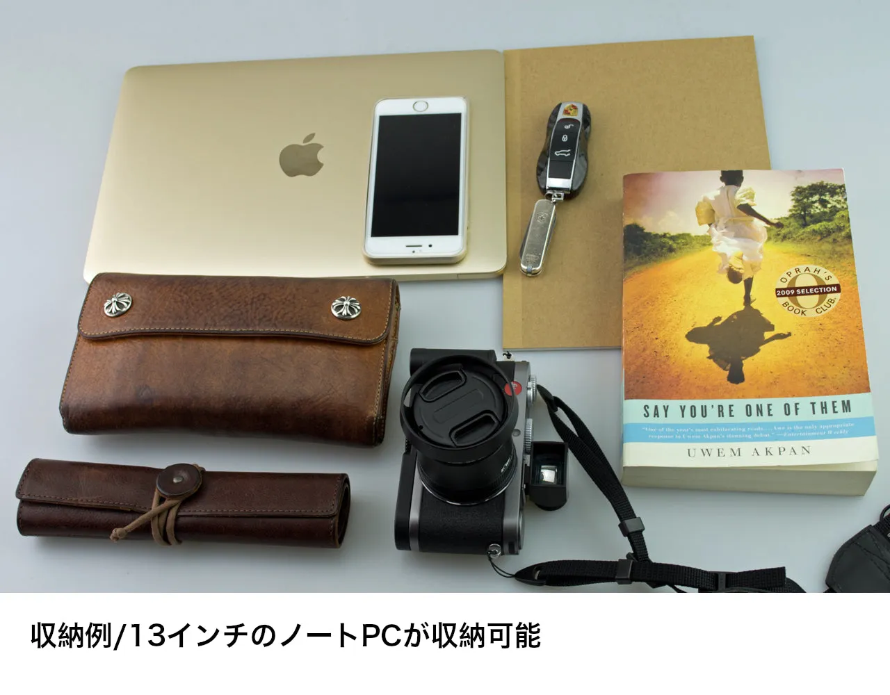 メッセンジャーバッグ (M)/COGNAC