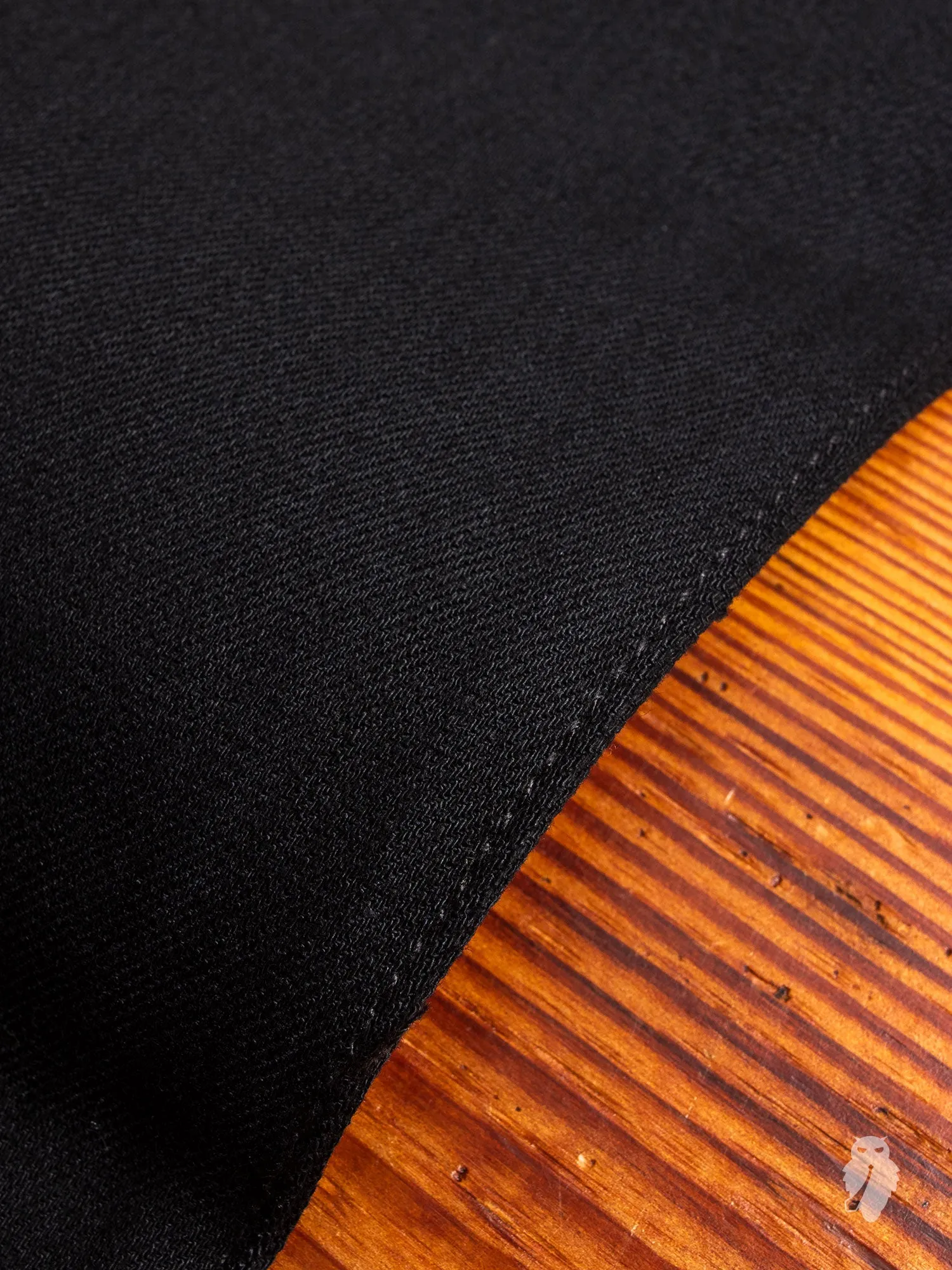 10.5oz Black Stretch Selvedge Denim - Needle Skinny