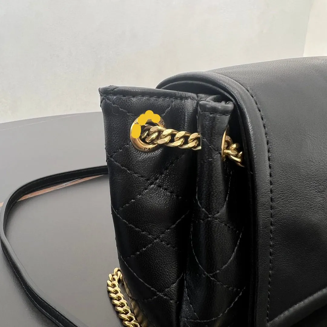 18CM black MONOGRAM NOLITA sheepskin leather crossbody handbag bag