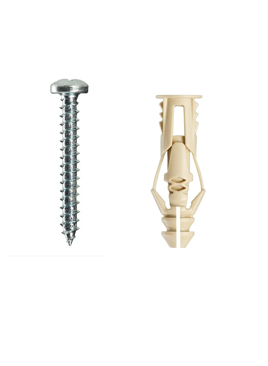 #6 TripleGrip Wall Anchor, Beige (75/Box)