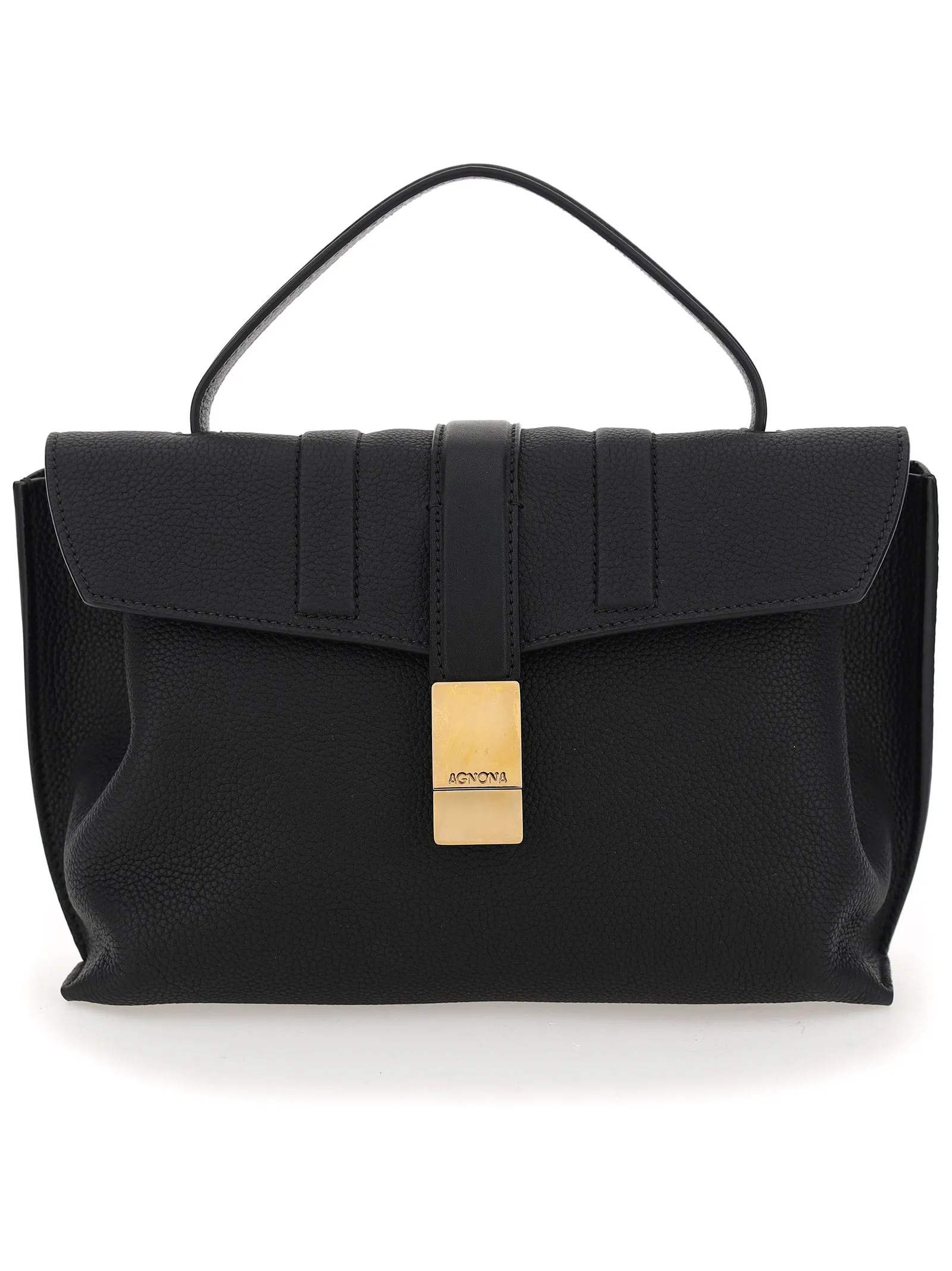 Agnona Foldover Satchel Bag