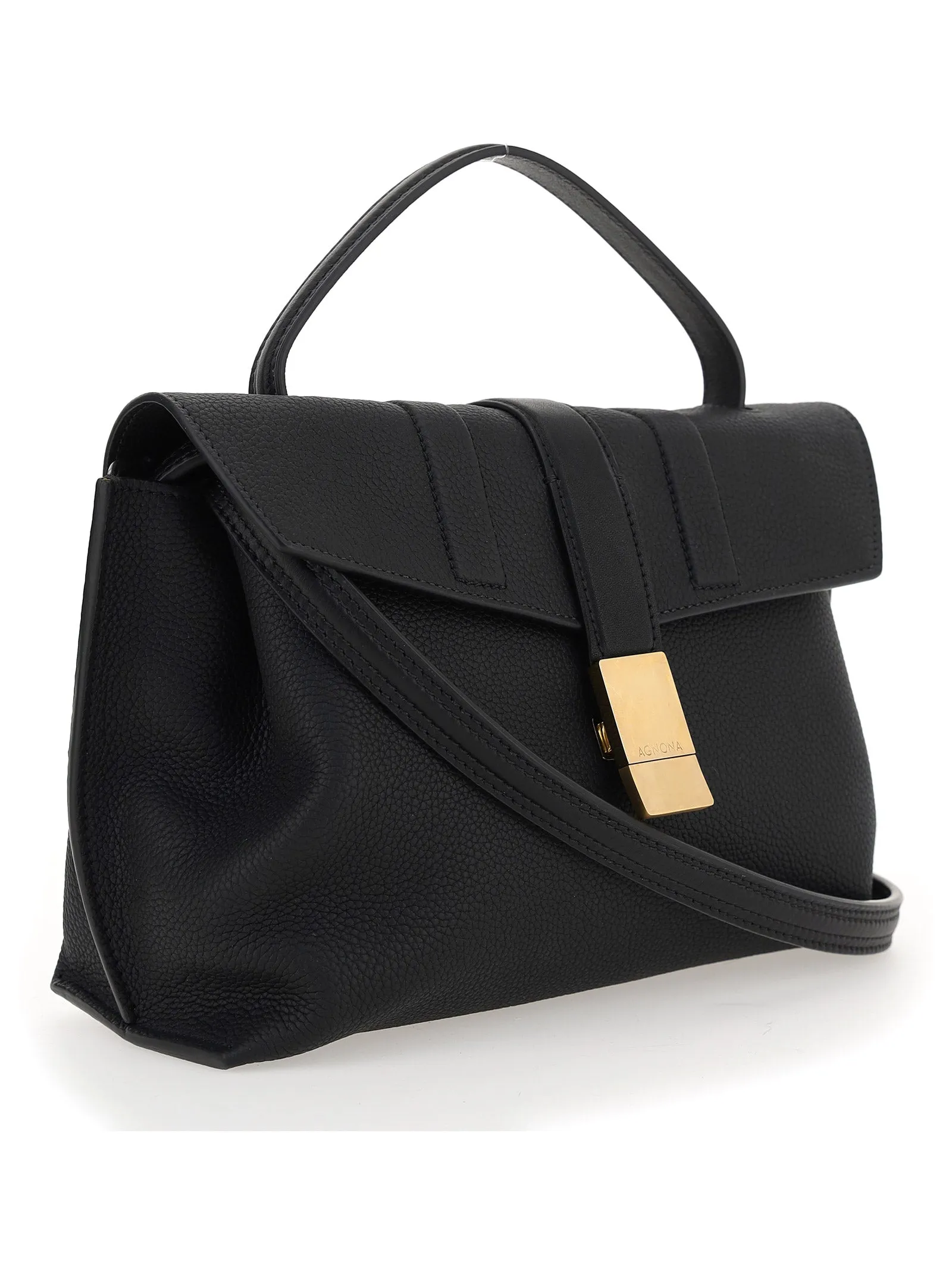 Agnona Foldover Satchel Bag