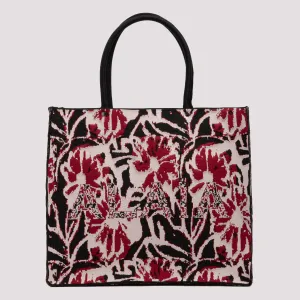 Alaïa Logo Print Shopping Bag