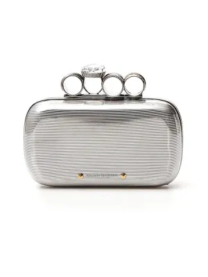 Alexander McQueen Embellished Ring Clutch Bag