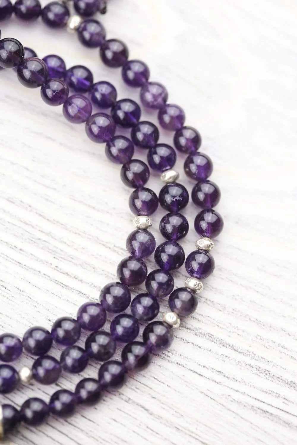 Amethyst Buddha Meditation Mala
