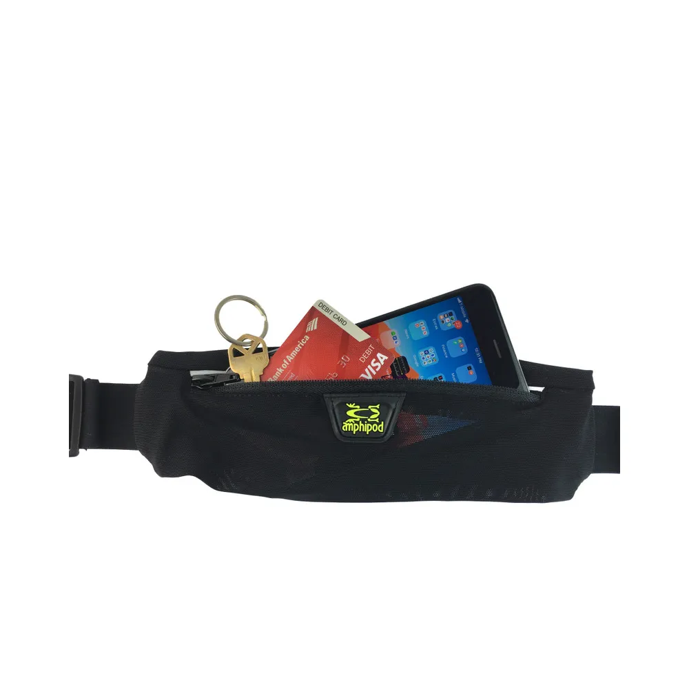 Amphipod AirFlow MicroStretch Plus Belt in Black/Silver