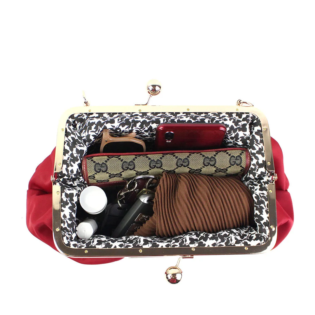 Anna Red Clutch Bag