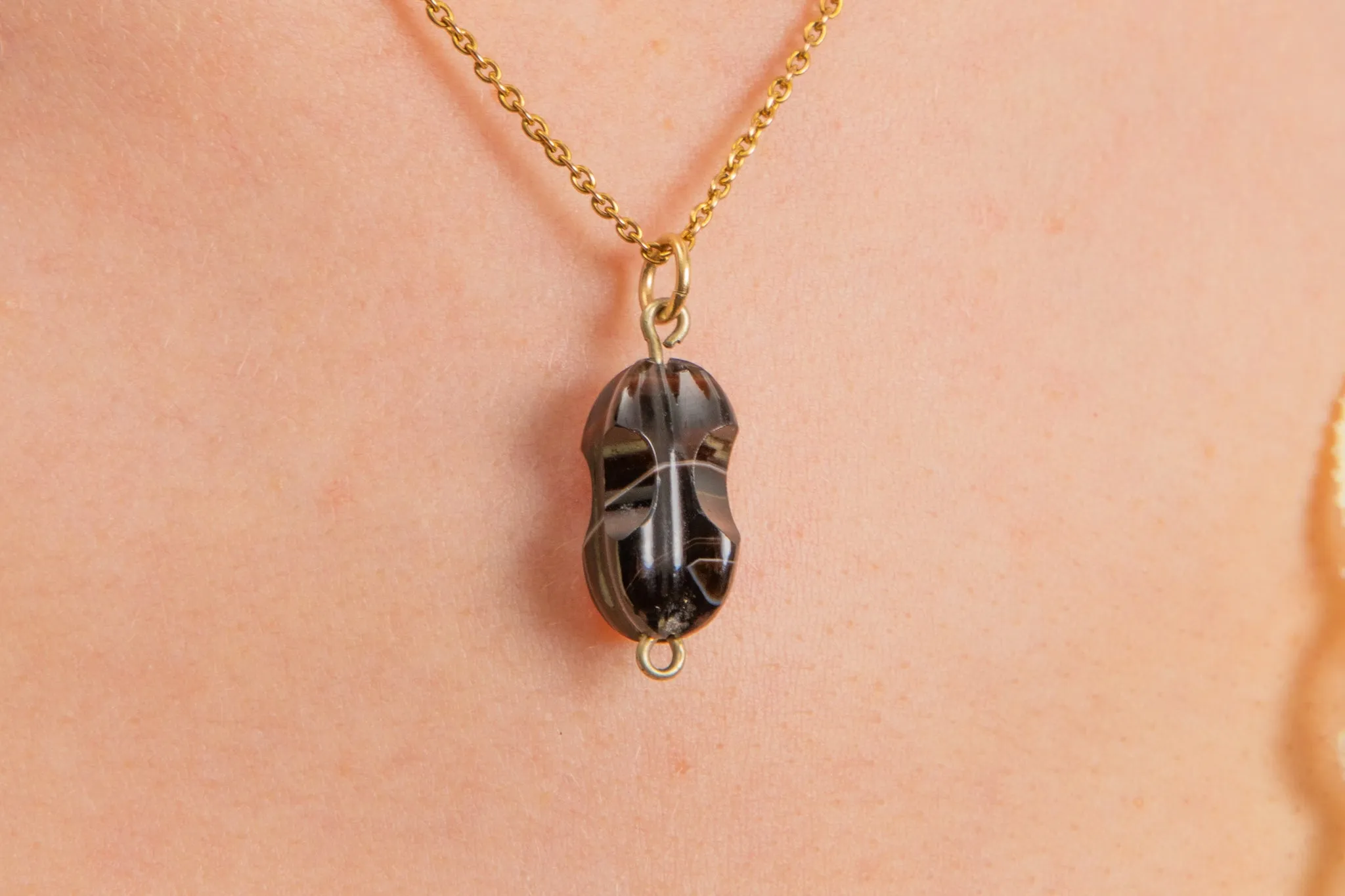 Antique Carved Agate Charm