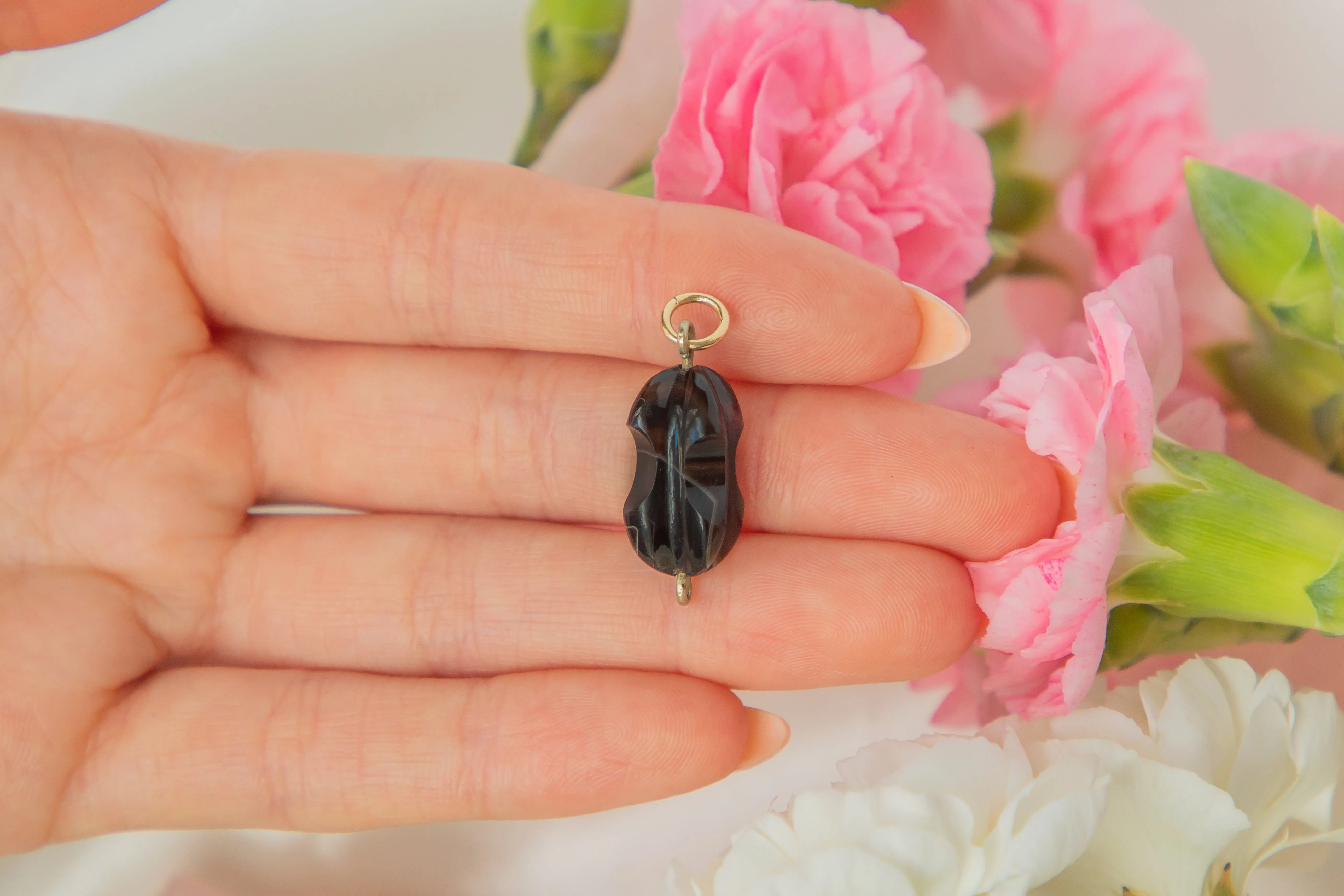 Antique Carved Agate Charm