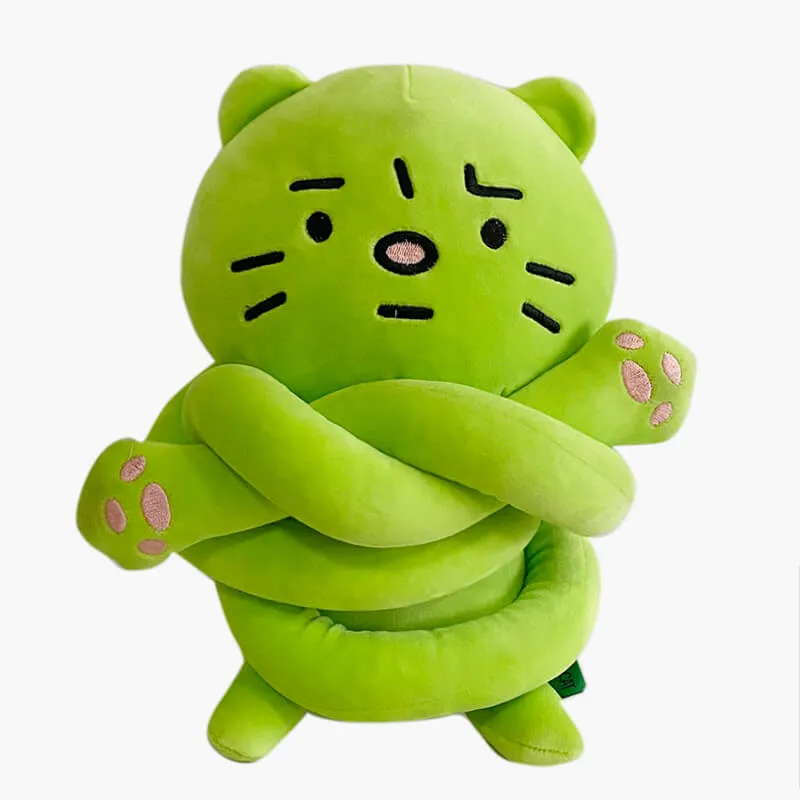 Anxiety Aesthetic Green Cat Messenger Bag