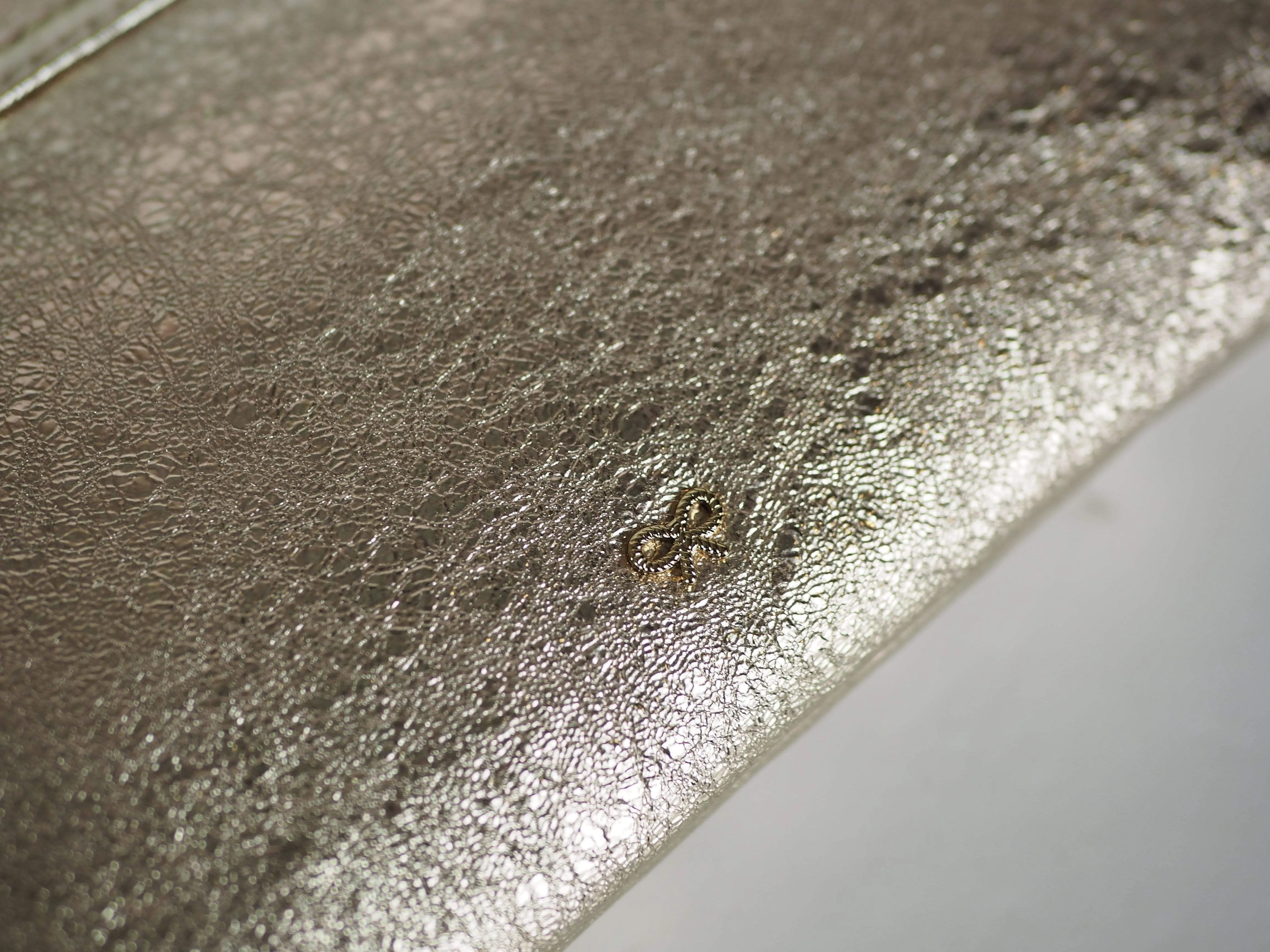 Anya Hindmarch Gold Glitter Clutch