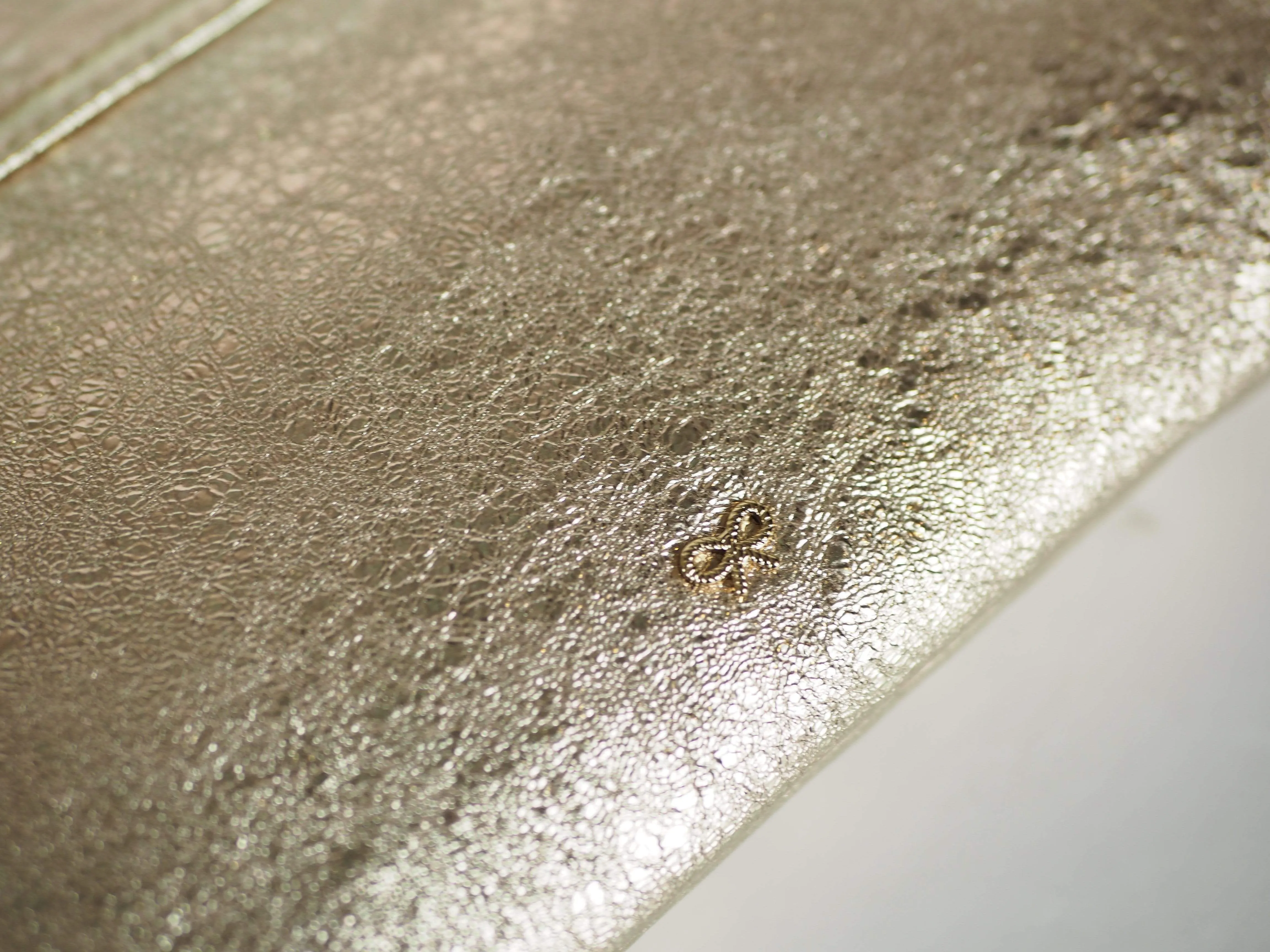 Anya Hindmarch Gold Glitter Clutch