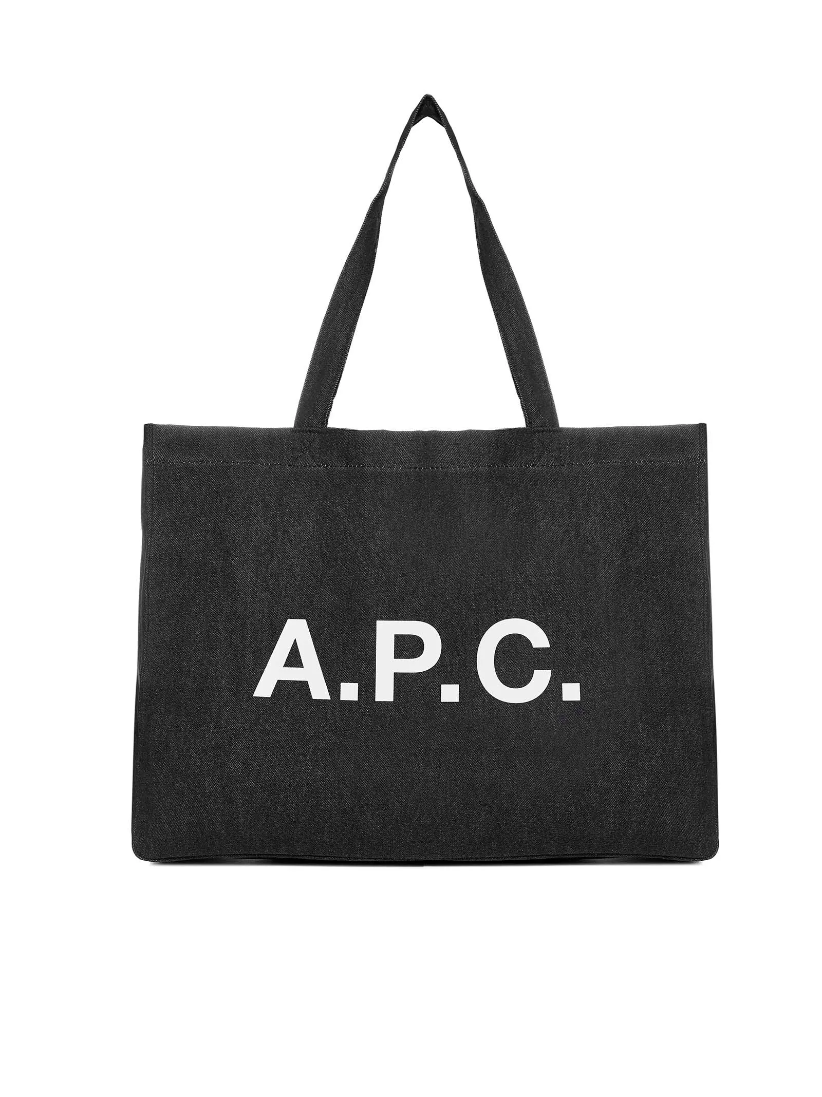 A.P.C. Logo Printed Top Handle Tote Bag