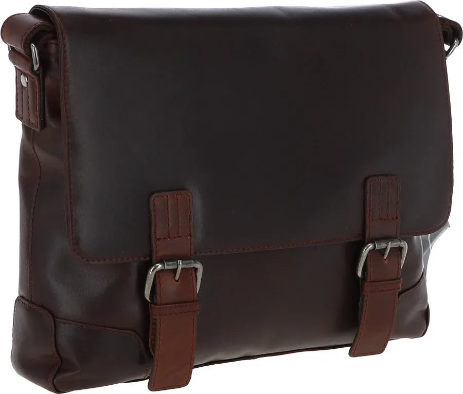 Austen & Co Tan Brown Leather Messenger Bag
