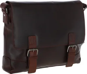 Austen & Co Tan Brown Leather Messenger Bag
