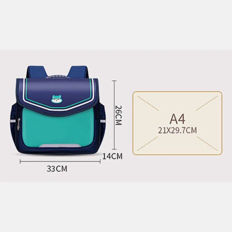 Backpack For Children Easy Carry Horizontal Clamshell Kindergarten School Bag
