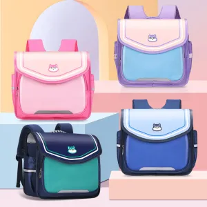 Backpack For Children Easy Carry Horizontal Clamshell Kindergarten School Bag