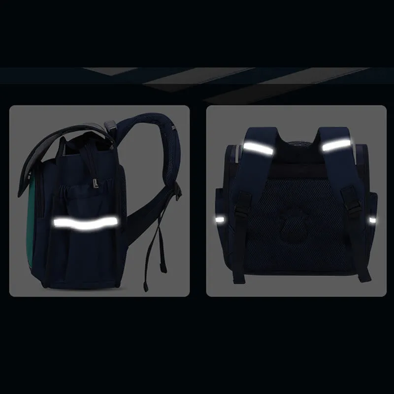 Backpack For Children Easy Carry Horizontal Clamshell Kindergarten School Bag