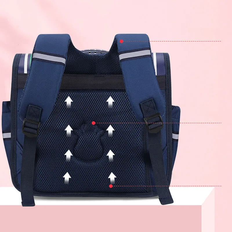 Backpack For Children Easy Carry Horizontal Clamshell Kindergarten School Bag