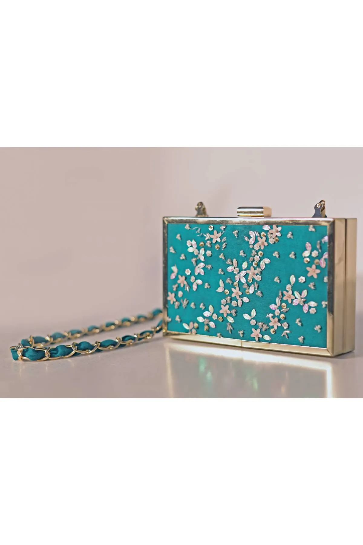 Bead Embroidered Clutch