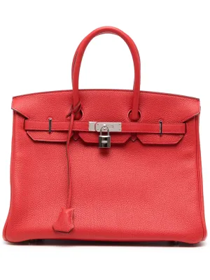 Birkin 35 Rouge Casaque Clemence PHW