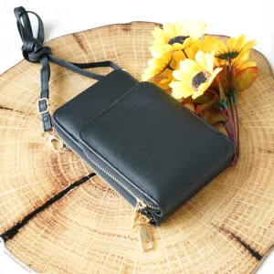 Black Crossbody Messenger Bag