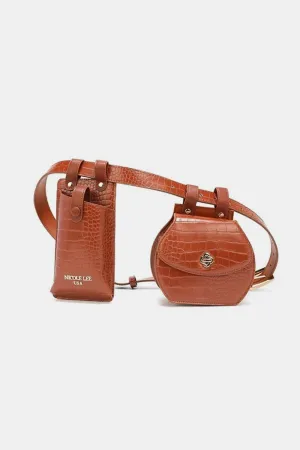 Blue Zone Planet |  Nicole Lee USA 2 Piece Texture Belt Bag