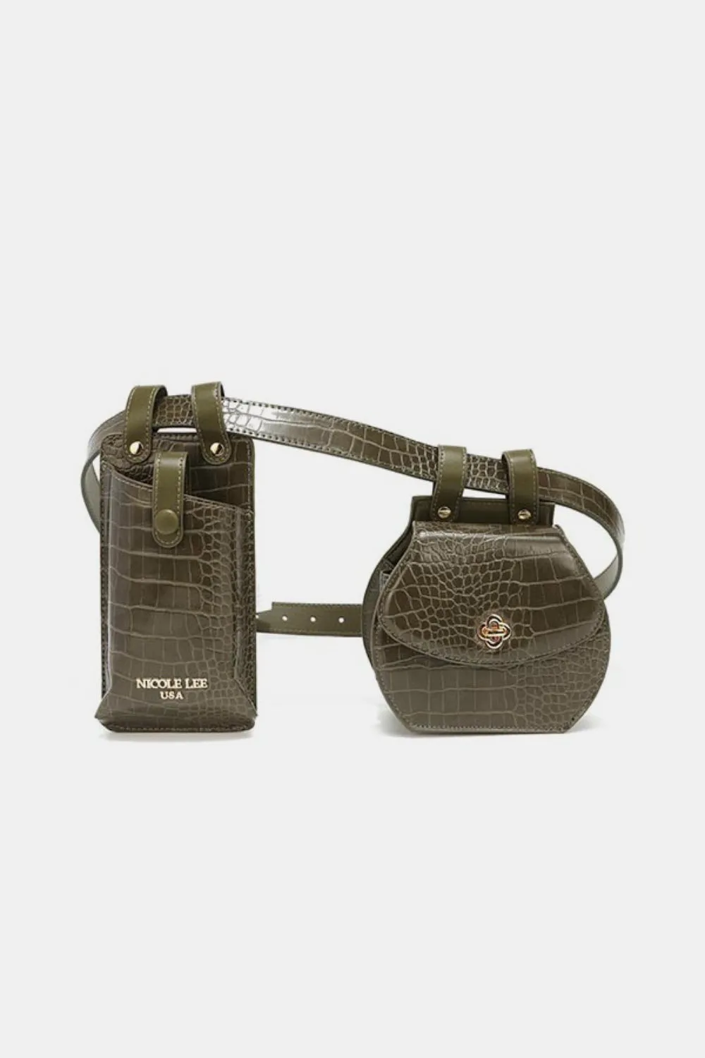 Blue Zone Planet |  Nicole Lee USA 2 Piece Texture Belt Bag