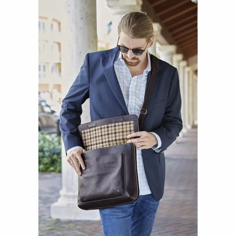 Bomber Jacket Expandable Laptop Messenger Bag