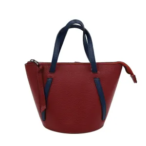 Bordeaux   Navy | Classic Bucket Bag