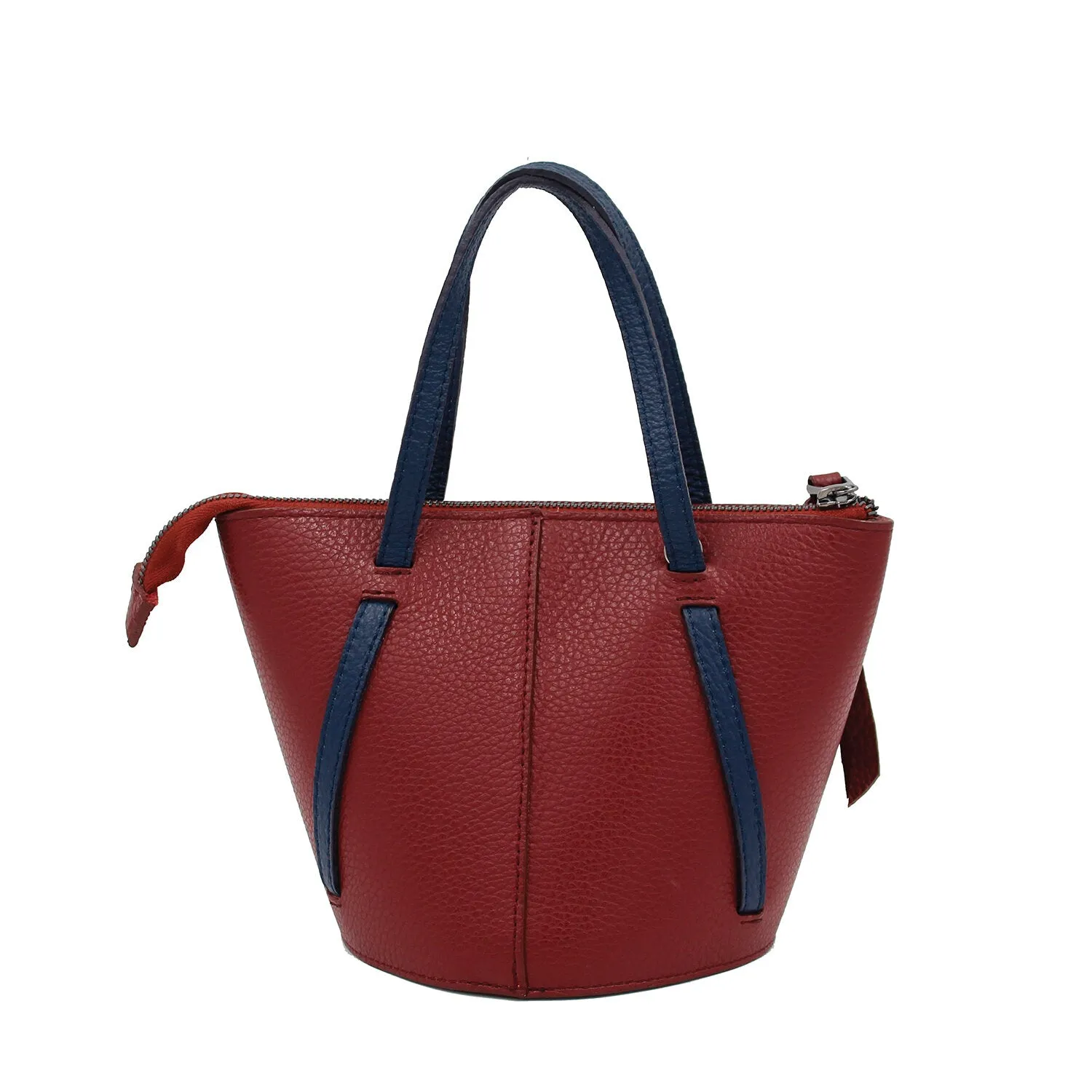 Bordeaux   Navy | Classic Bucket Bag