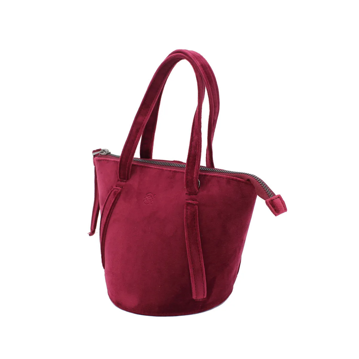 Bordeaux | Velvet Bucket Bag