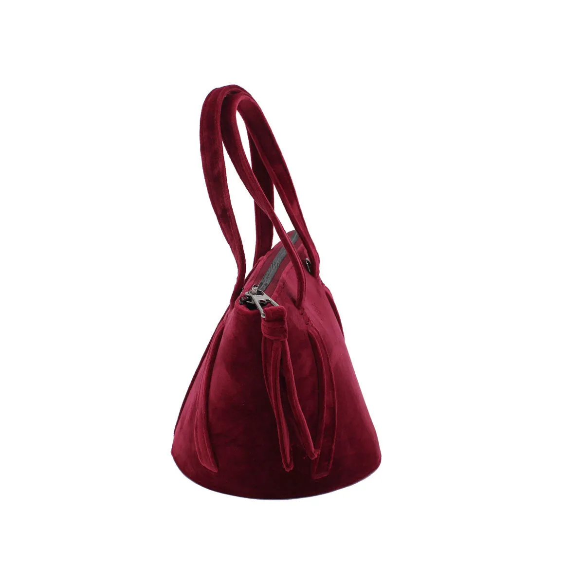Bordeaux | Velvet Bucket Bag