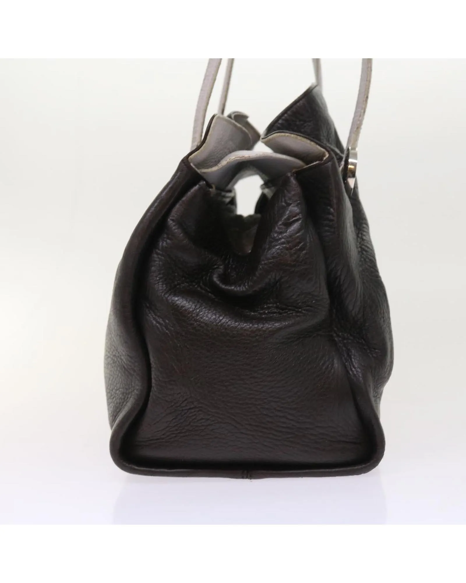 BVLGARI Brown Leather Shoulder Bag