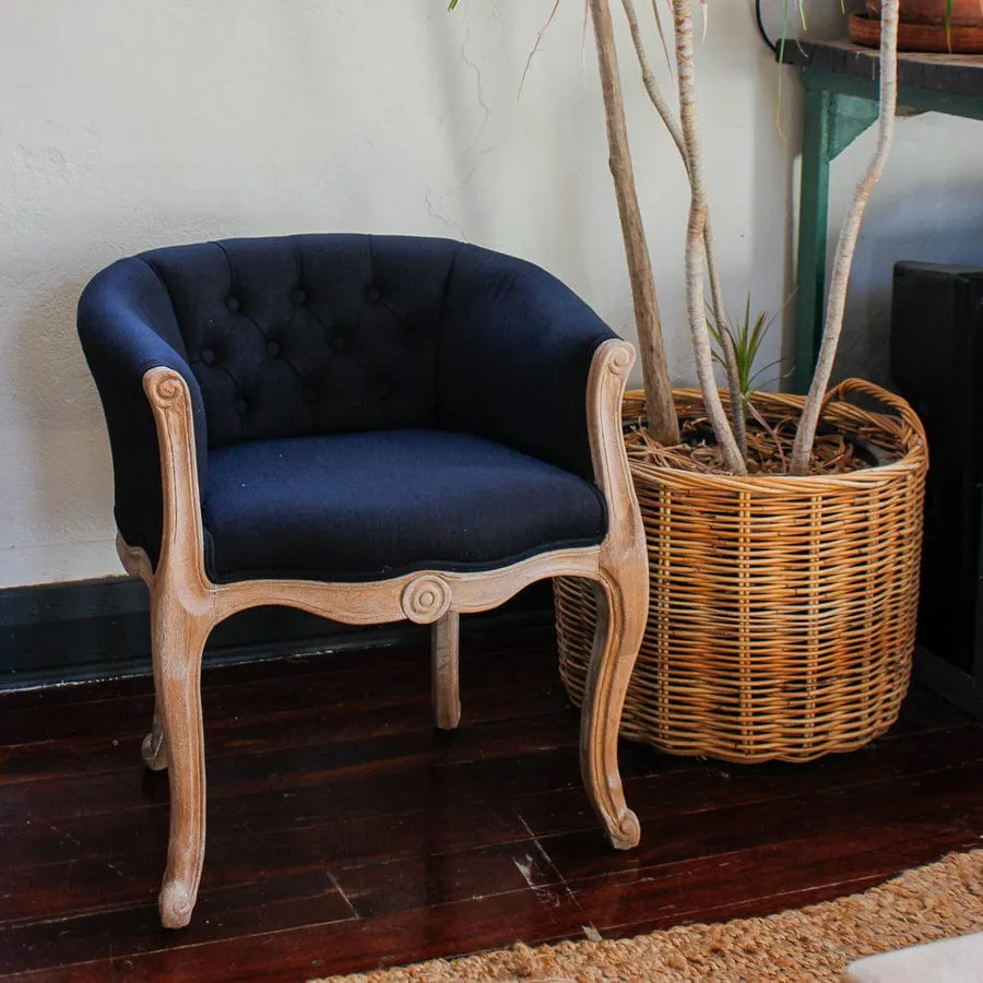 Cabriole Elizabeth Chair Black