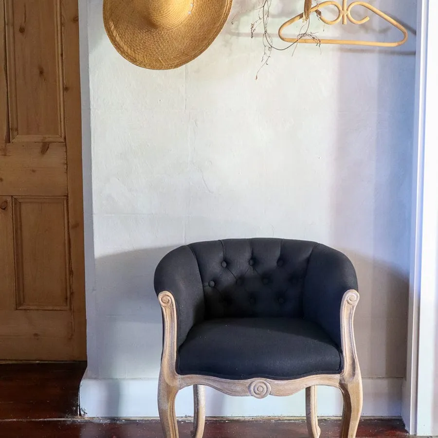 Cabriole Elizabeth Chair Black