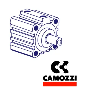 Camozzi 32F2A080A040 1/8", Ø80mm, Double Acting Compact Cylinder