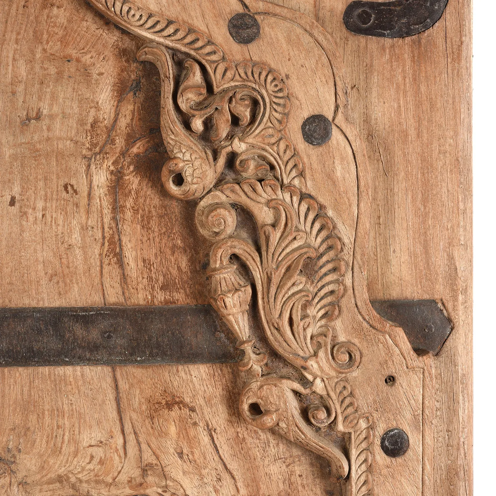 Carved Bleached Doors From Bikaner - 19th Century