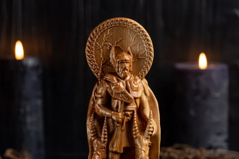 Carved Thor  Statue