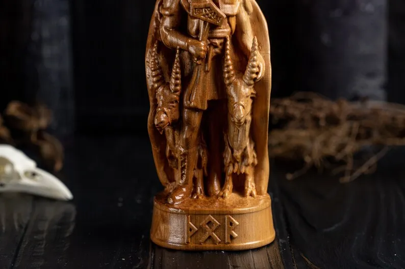 Carved Thor  Statue