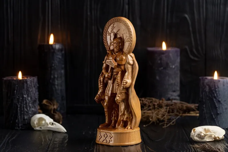 Carved Thor  Statue