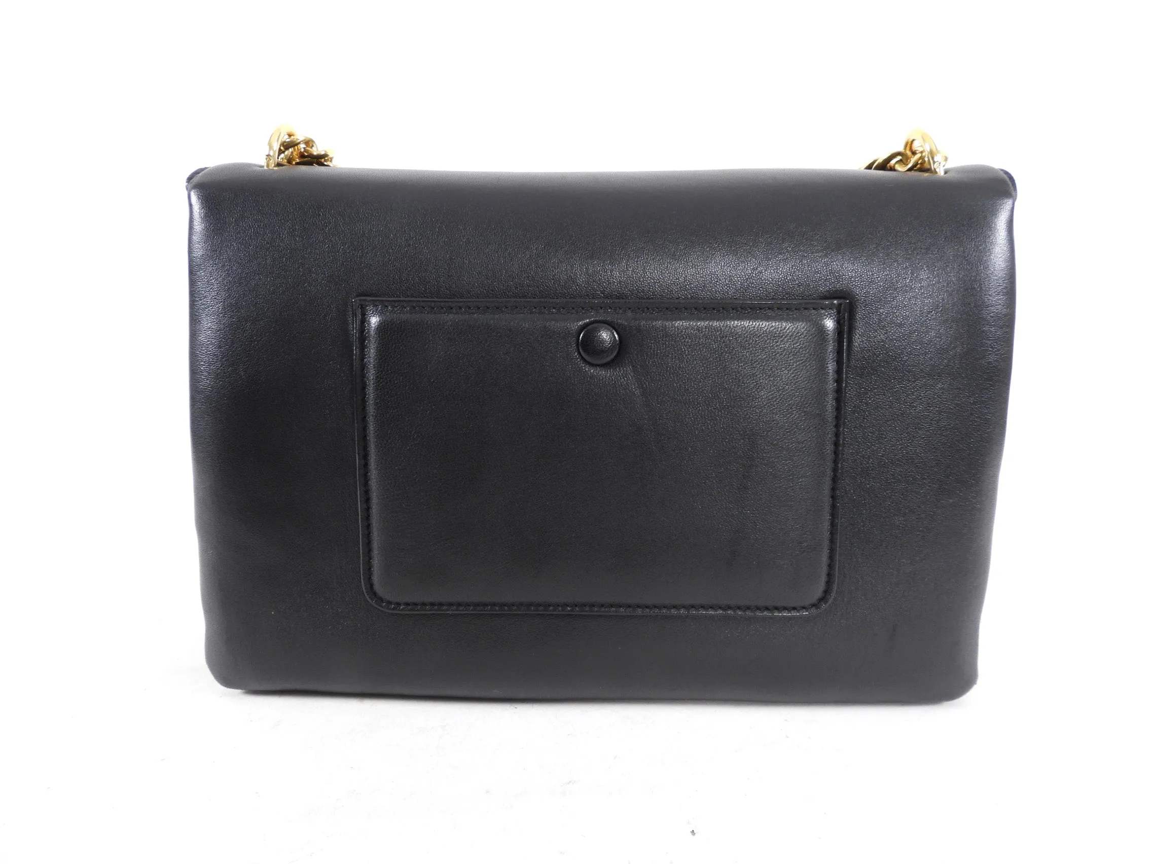Celine Black Leather Chain Strap Triple Bag