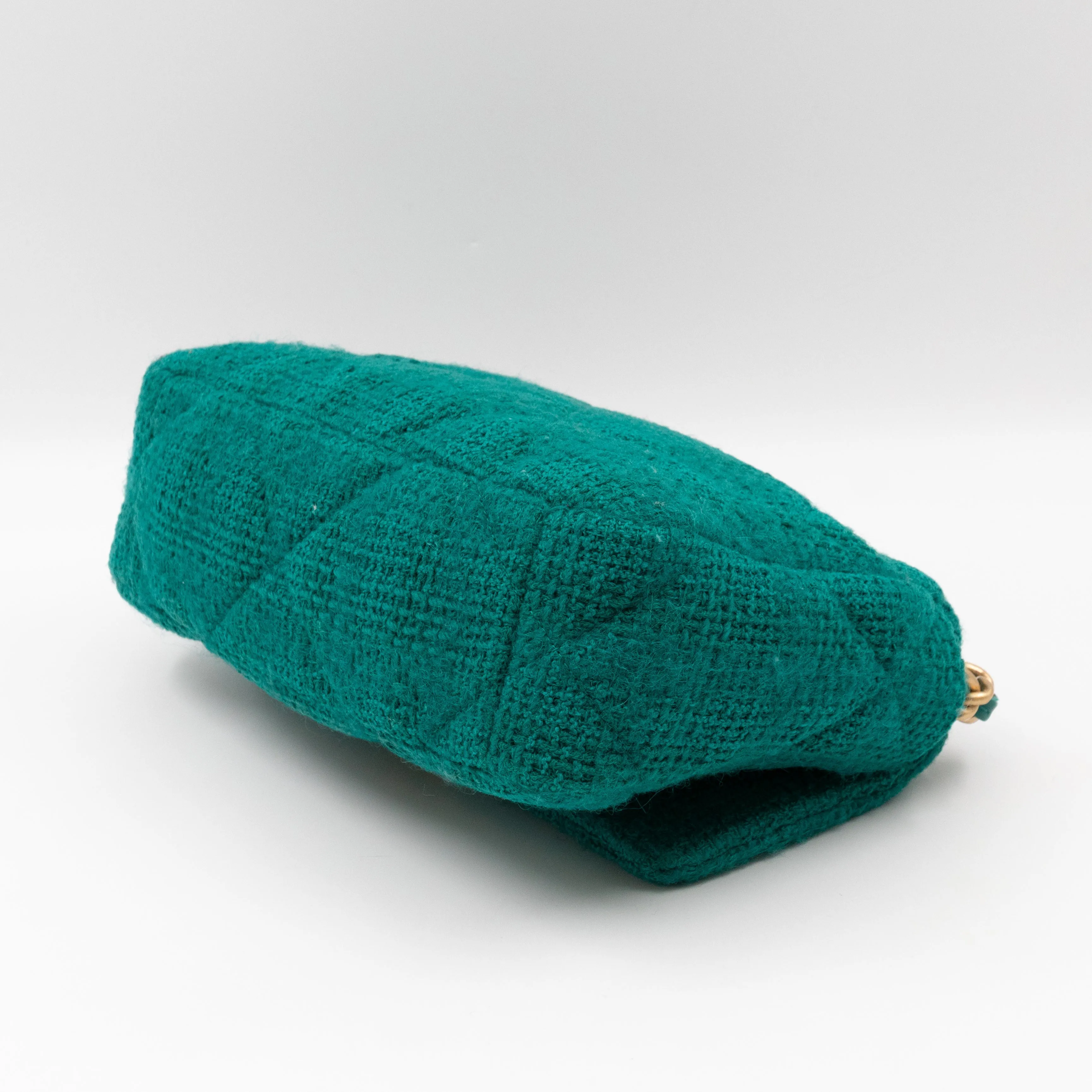 Chanel 19 Small Turquoise Tweed