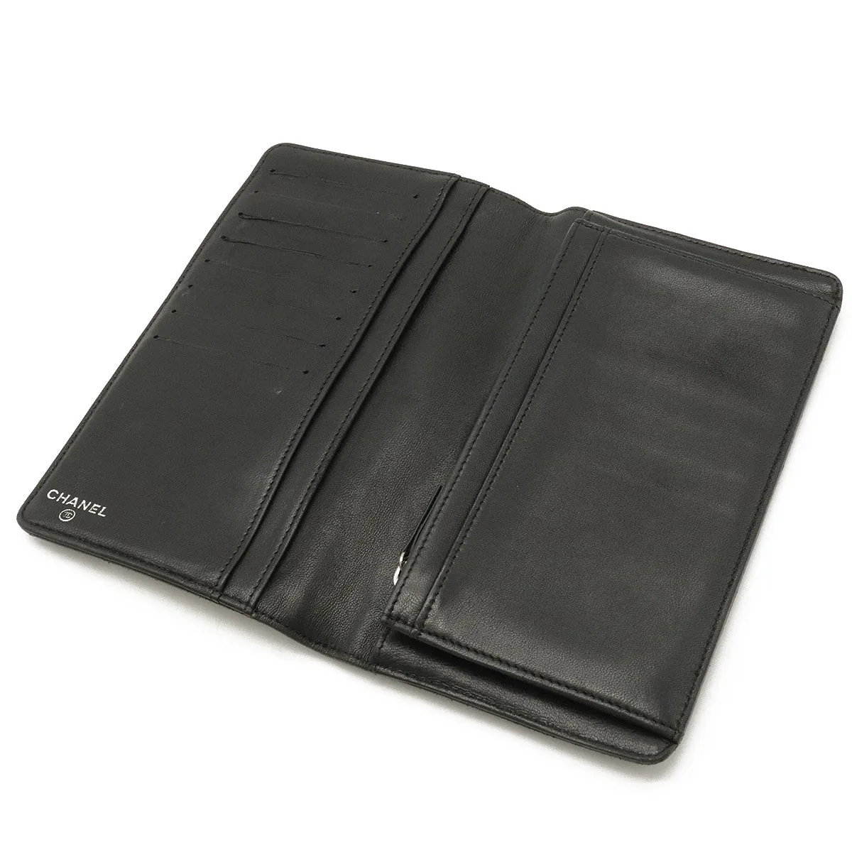 Chanel Camellia Motif Camellia Fold-Over Wallet