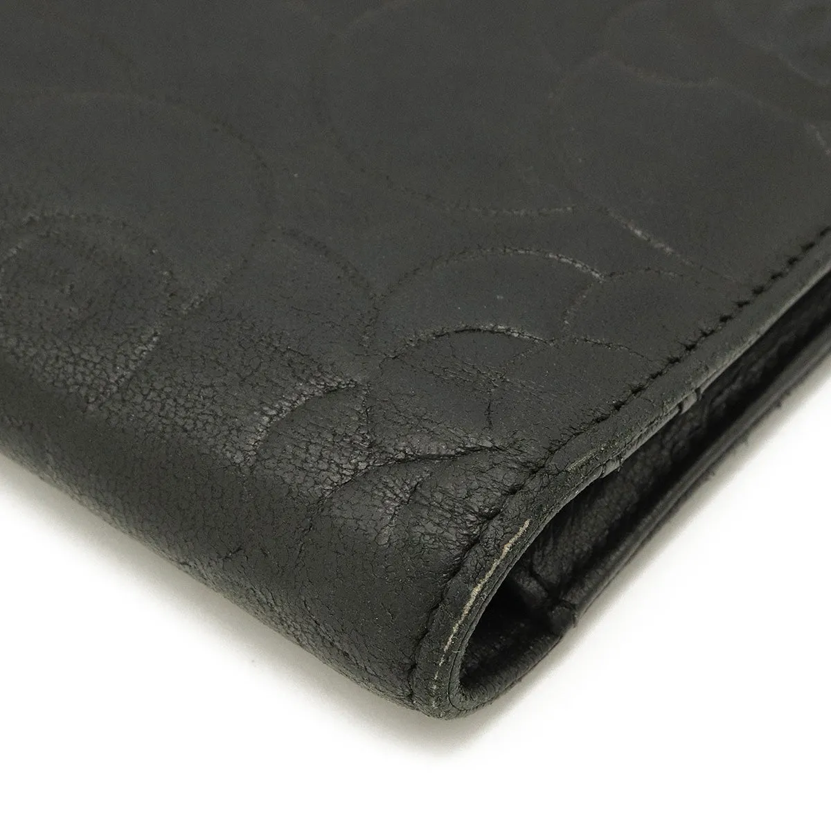 Chanel Camellia Motif Camellia Fold-Over Wallet