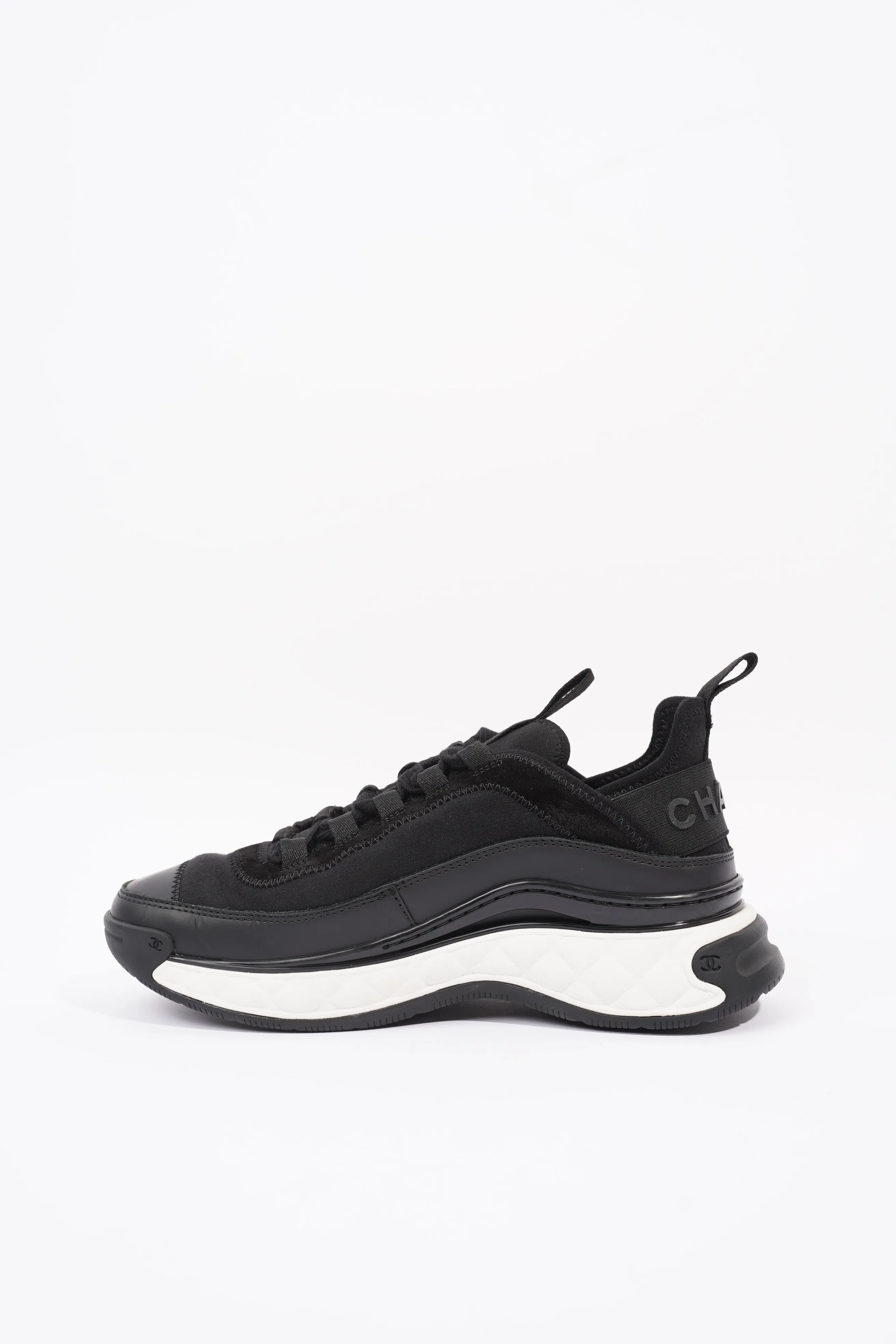 Chanel CC Runners Black   White Nylon EU 36 UK 3