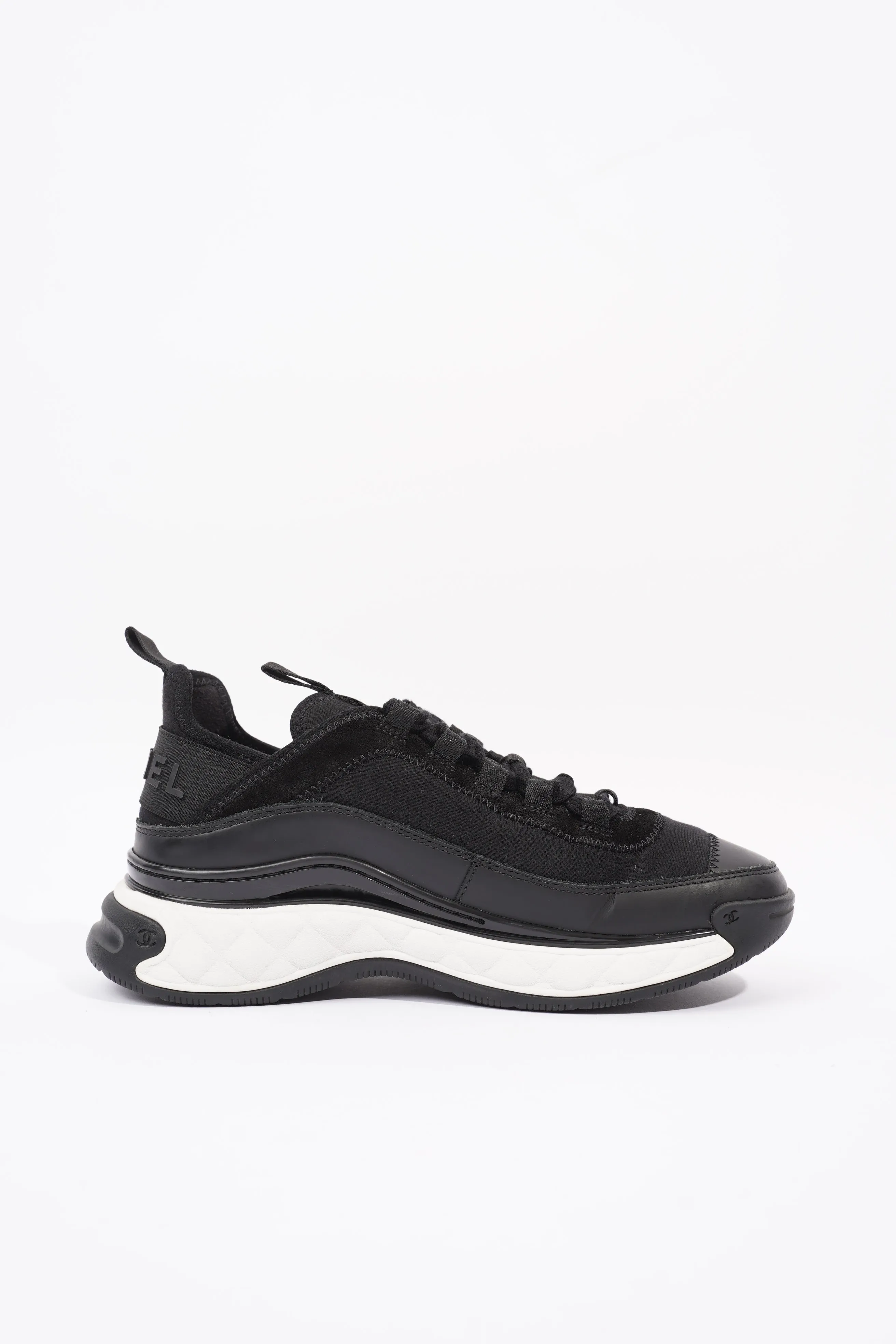 Chanel CC Runners Black   White Nylon EU 36 UK 3