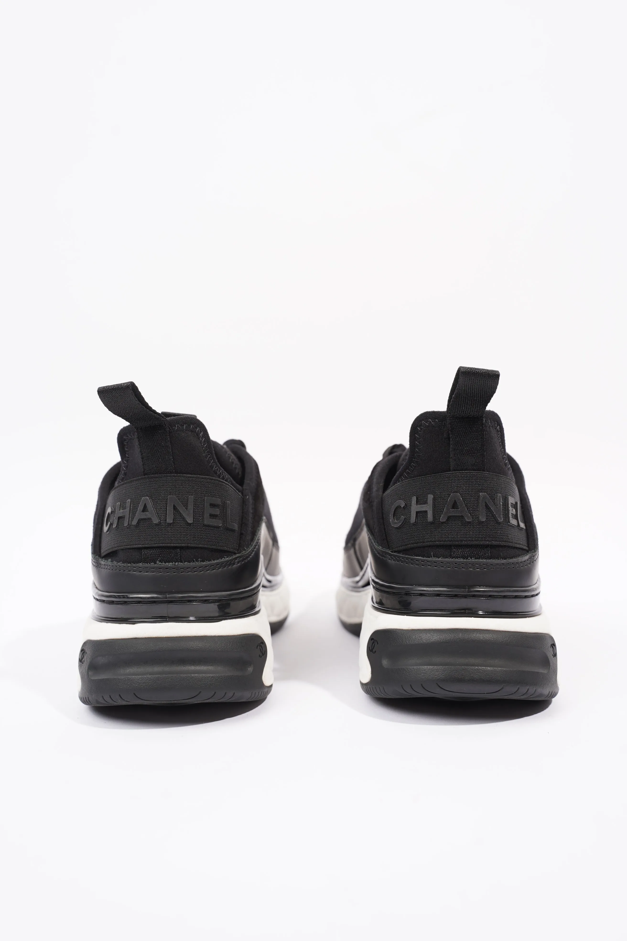 Chanel CC Runners Black   White Nylon EU 36 UK 3
