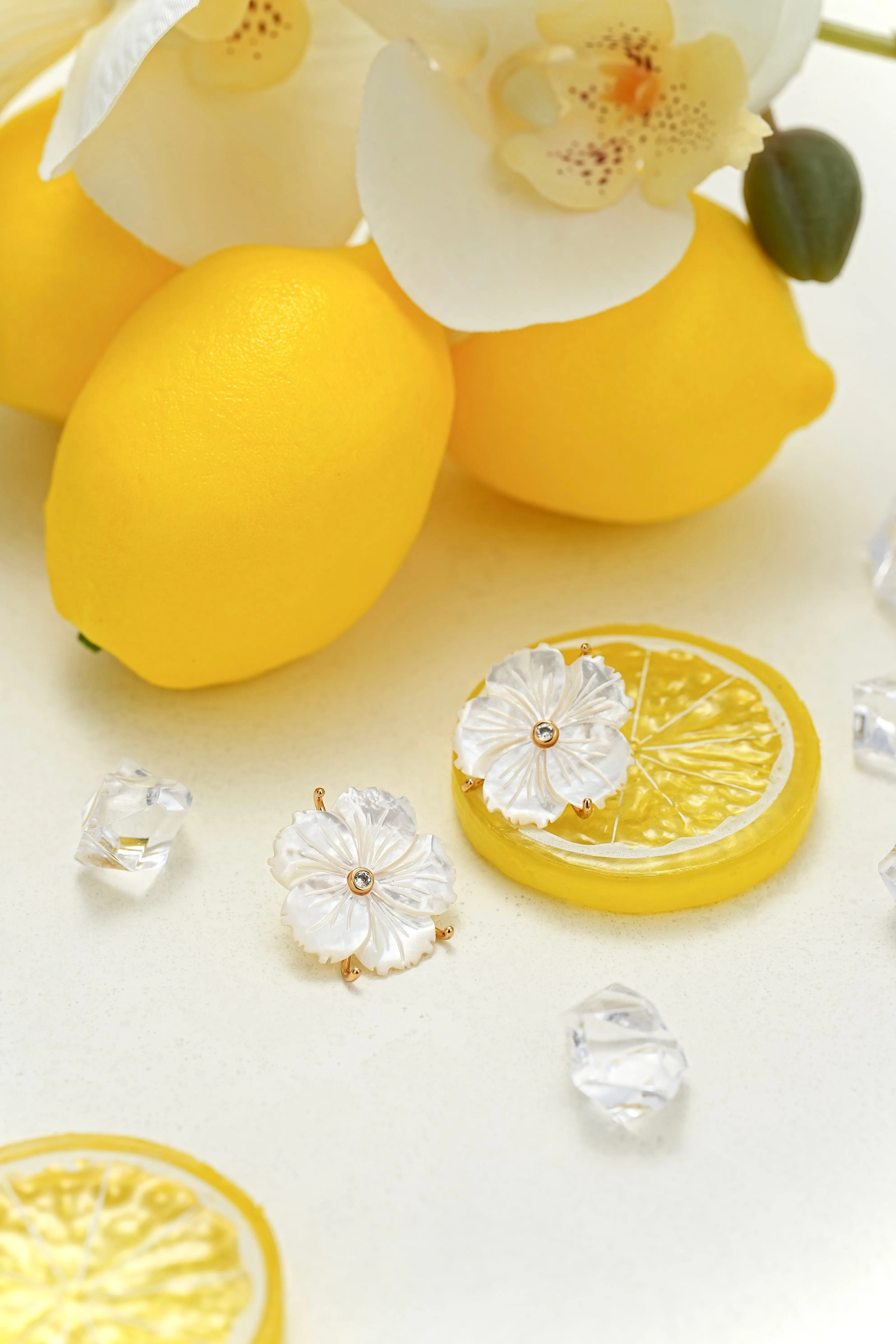 Cherry Blossom Nacre Earrings