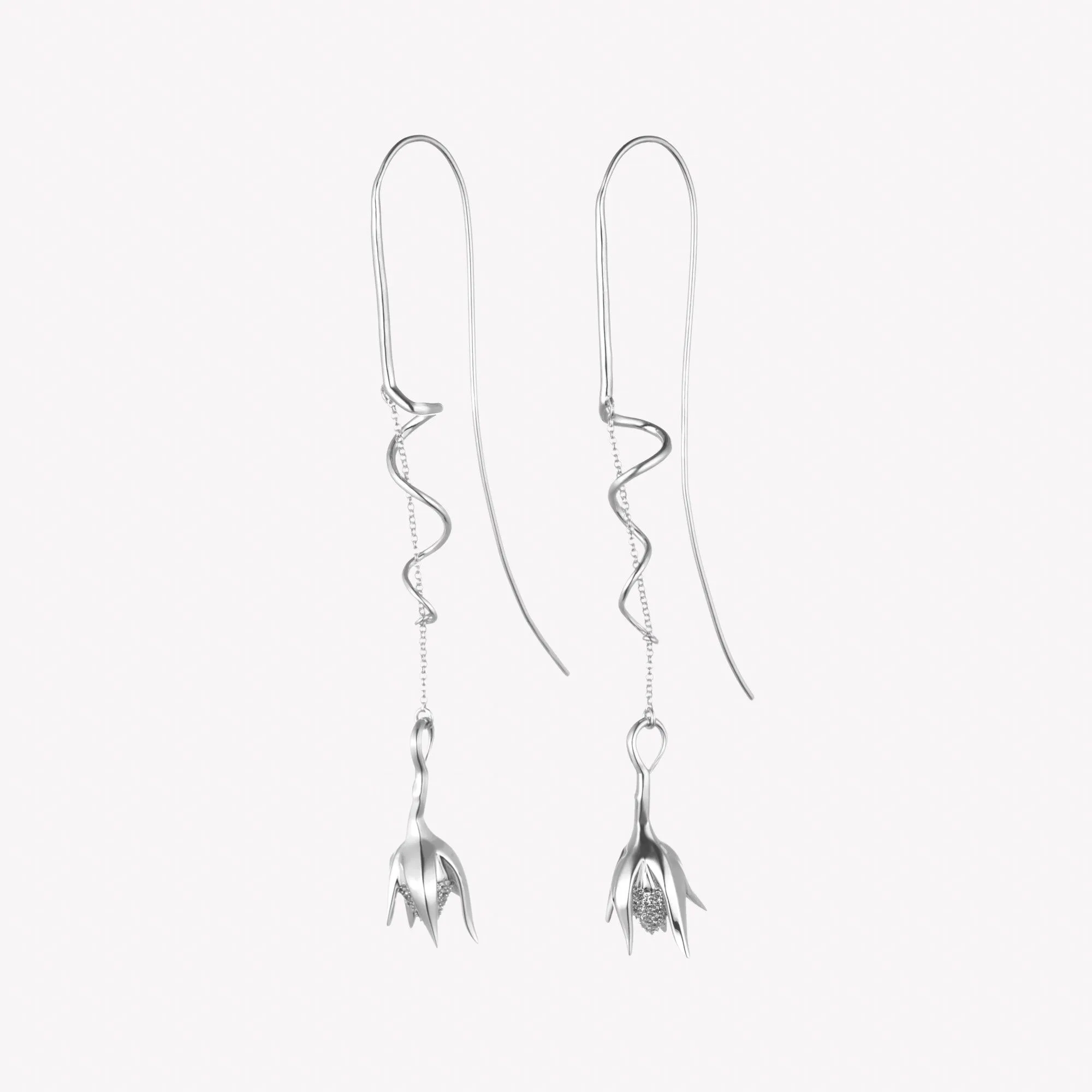 CLIMBING ROSE DROP EARRINGS